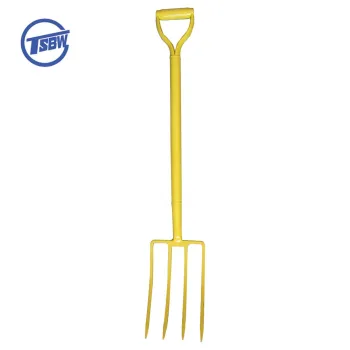 Garden Fork with F107 Steel Handle for Digging and Gardening