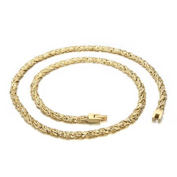 KALEN 650mm Fashion Gold/Silver/Black Stainless Steel Tangled Strands Necklace