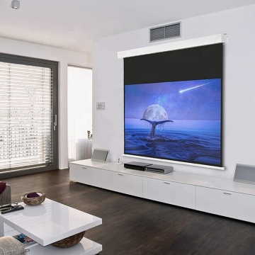 4k wall hanging outdoor theater pulldown projector screen