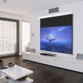 4k wall hanging outdoor theater pulldown projector screen