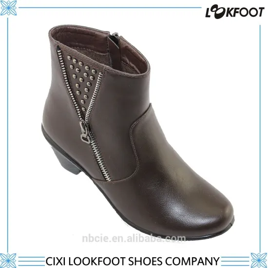 Wholesale winter designs women dress leather sole shoes