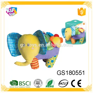 Hot selling Baby Plush Elephant Rattle