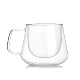 Upscale Double-layer Glass Coffee Mugs