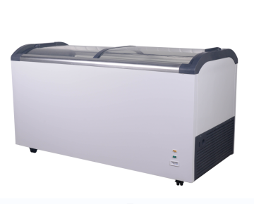 Smad 645L Double Curve Glass Top Door Ice Cream Chest Freezer DDH-700W4