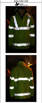 top level fashion raincoat glow in the dark