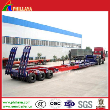 120tons Transport Heavy Machine Low Bed Extendable Trailer