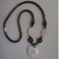 Hematite pearl Shell Necklace