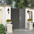 Modern Aluminum Double Swing Gates with Zonron Gates Automatic System - Powder Coated Design for House Entrances