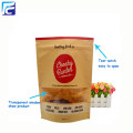 Food grade kraft paper bag with zip lock