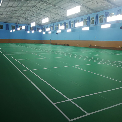 Pavimentazione sportiva in PVC per campi da badminton