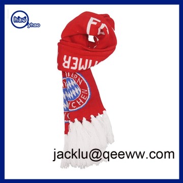 Dropshipping International Soccer Double Layer Jacquard Knit Scarf