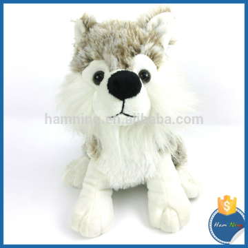 Soft Plush Wolf Toys Stuffed Wolf Dolls Sitting Wolf