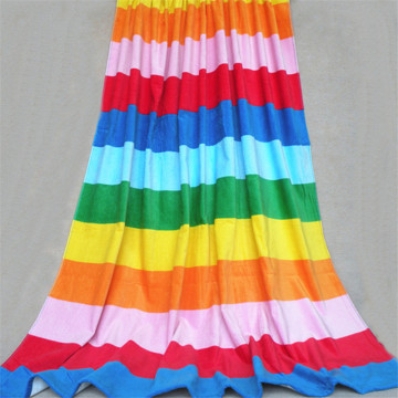 Alibaba supply microfiber stripe microfiber fabric towels