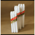 8pcs white pillar stick paraffin wax candle