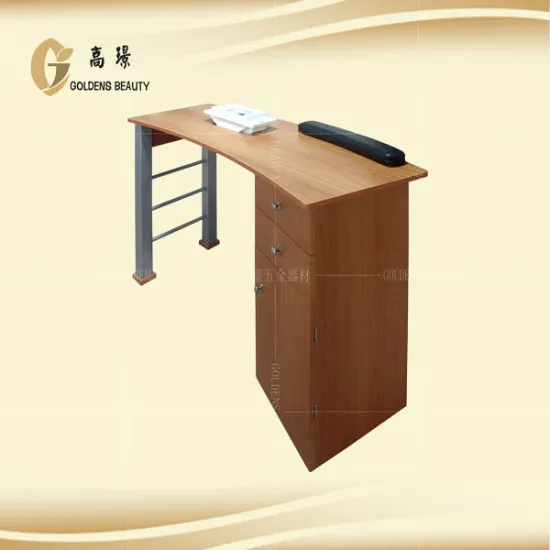 glass top nail table for beauty salon
