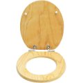 Inodoro natural de madera sólida asiento de asiento de baño de asiento