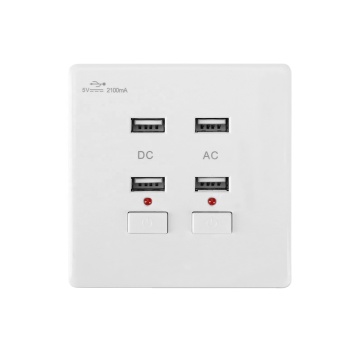 USB Wall Switch 4 USB Light Yaman Home Appliance 250V Daya Listrik