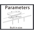 Eingebauter 5 Brennergasherd mit Induktion