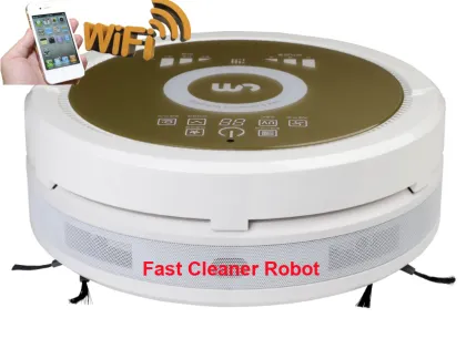 Smartphone WIFI APP Hom-bot Robot Vacuum Cleaner with NEWEST Air purifier Function
