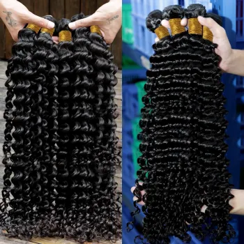 Free Sample Brazilian Peruvian Hair Loose Curly Knots Extension Bundles And Wigs Original Human Hair Weave Pack With Closure