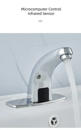 Touchless Thermostat Smart Bathroom Faucet with Electronic Sensors