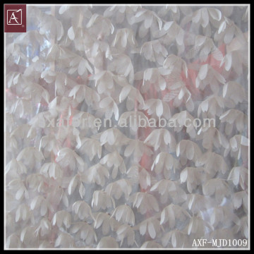 latest ribbon rose embroidery fabric