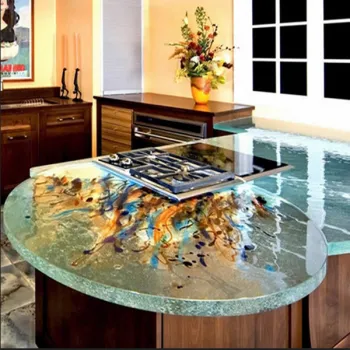 oval glass top metal base dining table