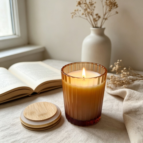 Handmade Soy Wax Candle With Natural Essential Oils Custom Logo Scented Candle