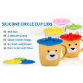 Food Grade Reusable Silicone Cup Bowl Lids