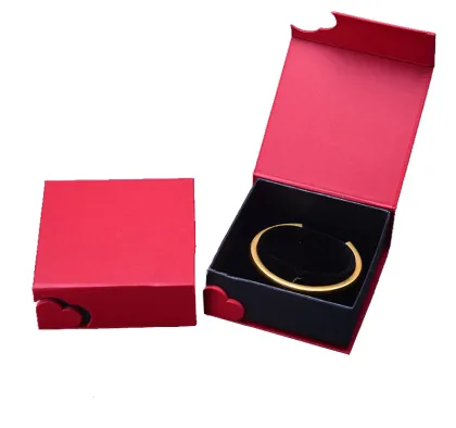 Red Jewelry Gift Box Ring Pendant Bracelet Box
