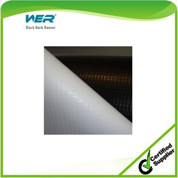 WER black back pvc flex banner