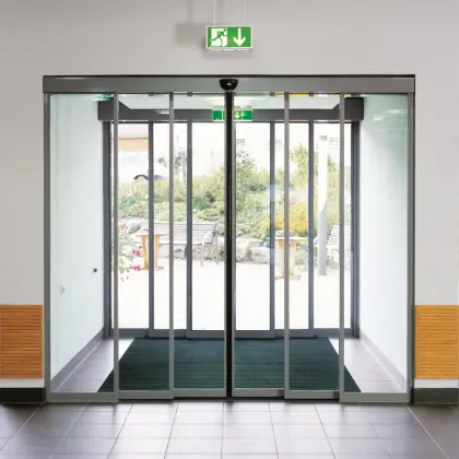 Electric dsd sliding glass telescopic automatic door system