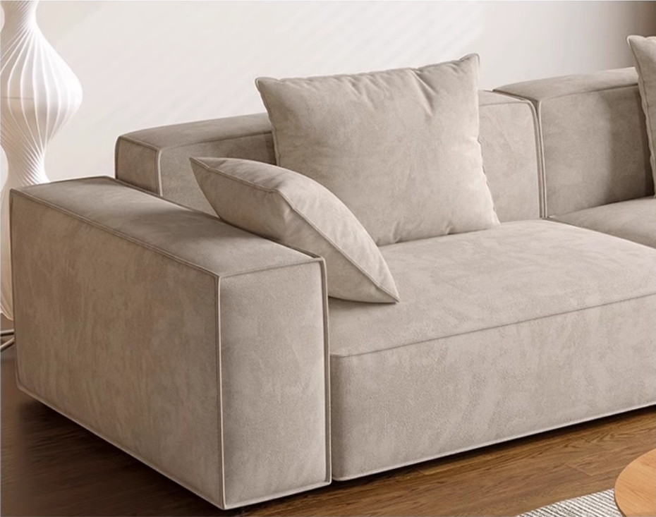 Sofa de compression avec une éponge haute densité dans une boîte