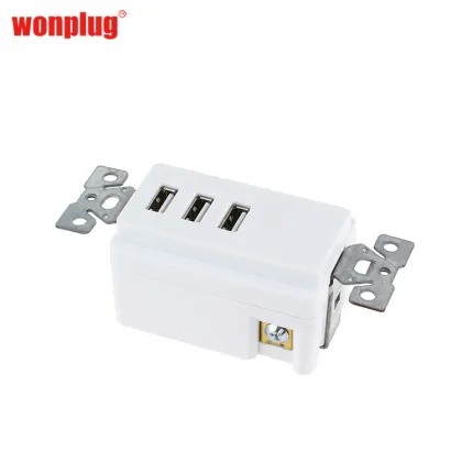 Wonplug OEM ODM Custom Cooper Wiring Devices 20 Amp White Decorator GFCI Outlet with USB