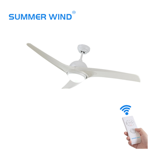 52 inch Tuya WIFI white ceiling fan light