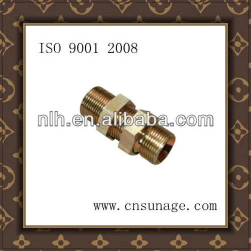 Hydraulic Fitting Bulkhead Fittings Metric Male 74 Degree Cone Bulkhead