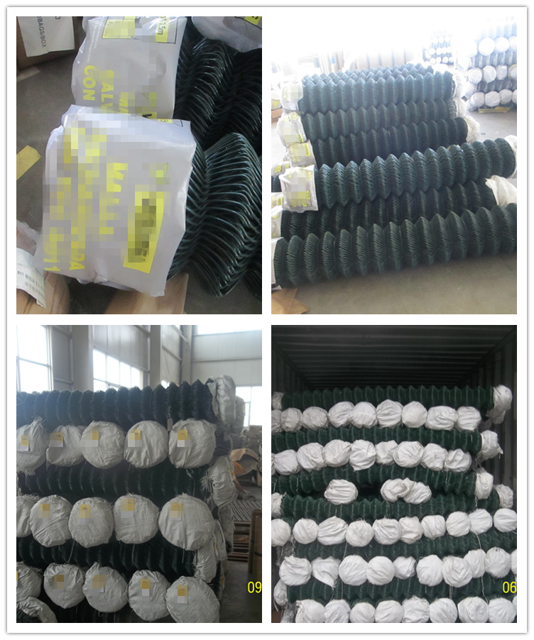 Imballaggio e spedizione della recinzione di collegamento a catena in PVC