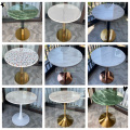 Modern Luxury Coffee Table Home Furniture Round Center Table Concrete Marble Coffee Tables For Living Room