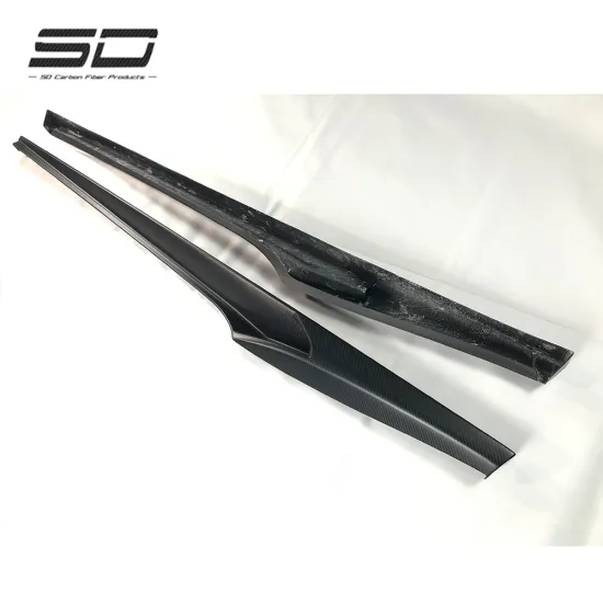 High-Quality Dry Carbon Fiber Side Skirts Kit for Ferrari 488 GTB
