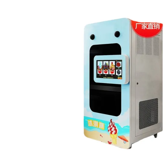 Large intelligent unmanned ice machine Multi-functional commercial automatic self-serv coin-operated