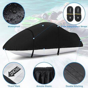 Universal Marine Waterproof Heavy Duty Breathable Sunproof 600D Boat Cover