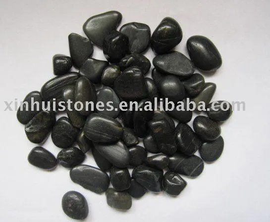 black polished pebble (1-2cm)