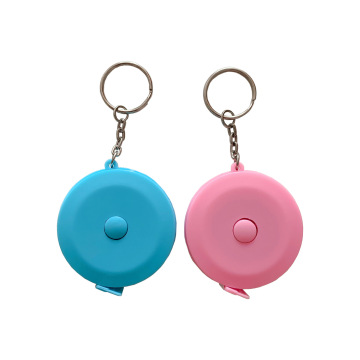 60Inch 150cm Clothing Metric Tailor Waterproof Mini Soft Promotional Automatic Tape Measure Keychain