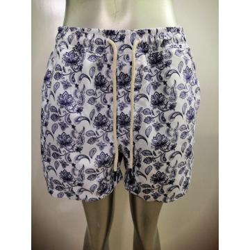 Vintage Print Men&#39;s Beach Short