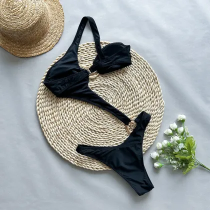 2025 Spiral Halter One Piece Swimsuit