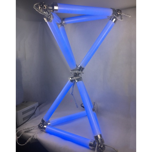 RGB färgglada 3D LED Meteor Tube Light