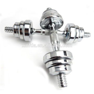 45# Steel Detachable Rubber Pole Silk Pole Dumbbell For Sale