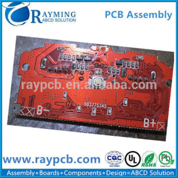 Slot Square PCBA Board With Red Soldermask