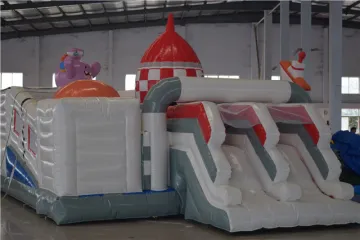 Inflatable jumping bouncer castle house with slide bounce house combo jumper bouncy for kids