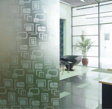 3mm - 12mm Decorative Acid Etched Glass, Frosted Glass, Acid Etched Glass for interior applications